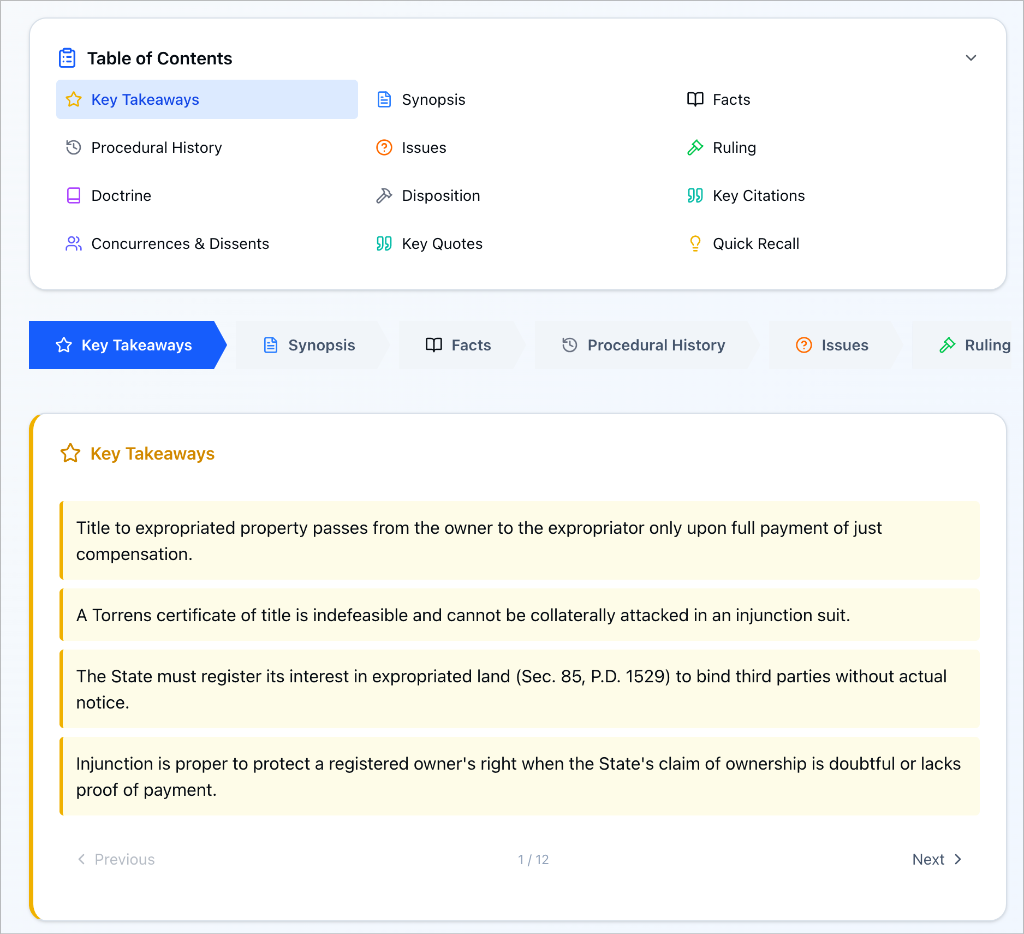Digest Navigation and Table of Contents