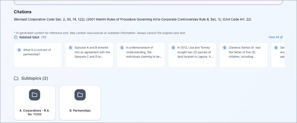 Integrated Q&amp;A View